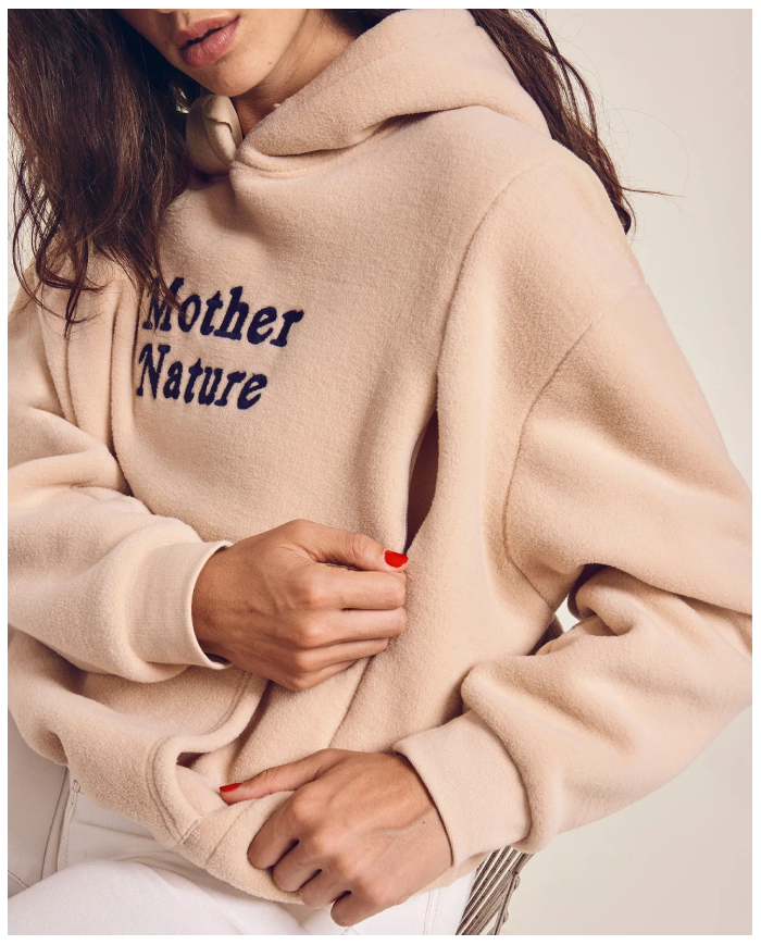EMOI EMOI - Hoodie d'allaitement - Mother Nature - Beige EMOI EMOI - Hoodie d'allaitement - Mother Nature - Beige