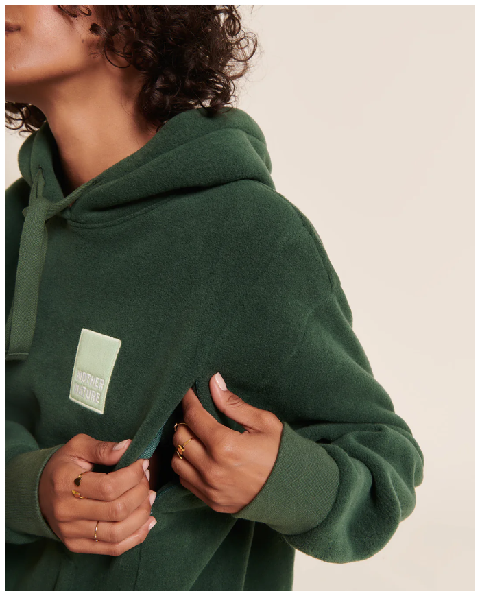 EMOI EMOI - Hoodie d'allaitement - Mother Nature - Vert nuit EMOI EMOI - Hoodie d'allaitement - Mother Nature - Vert nuit
