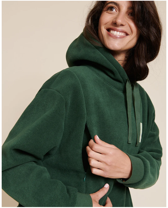 EMOI EMOI - Hoodie d'allaitement - Mother Nature - Vert nuit EMOI EMOI - Hoodie d'allaitement - Mother Nature - Vert nuit