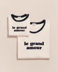 EMOI EMOI - T-shirt enfant - Le grand amour - Crème EMOI EMOI - T-shirt enfant - Le grand amour - Crème