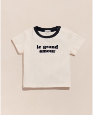 EMOI EMOI - T-shirt enfant - Le grand amour - Crème EMOI EMOI - T-shirt enfant - Le grand amour - Crème