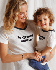 EMOI EMOI - T-shirt - Le grand amour - Crème EMOI EMOI - T-shirt - Le grand amour - Crème