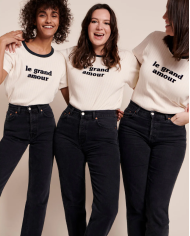 EMOI EMOI - T-shirt - Le grand amour - Crème EMOI EMOI - T-shirt - Le grand amour - Crème