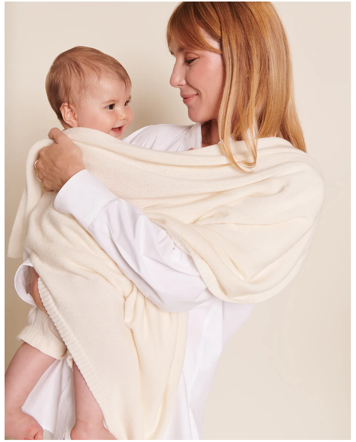 EMOI EMOI - Couverture de naissance en laine mérinos EMOI EMOI - Couverture de naissance en laine mérinos