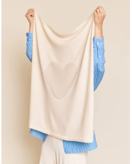 MON PETIT LEON - Couverture "petit amour" - Branchage - Beige MON PETIT LEON - Couverture "petit amour" - Branchage - Beige