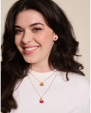 EMOI EMOI - Boucles d'oreilles - CELESTE - Coeur EMOI EMOI - Boucles d'oreilles - CELESTE - Coeur