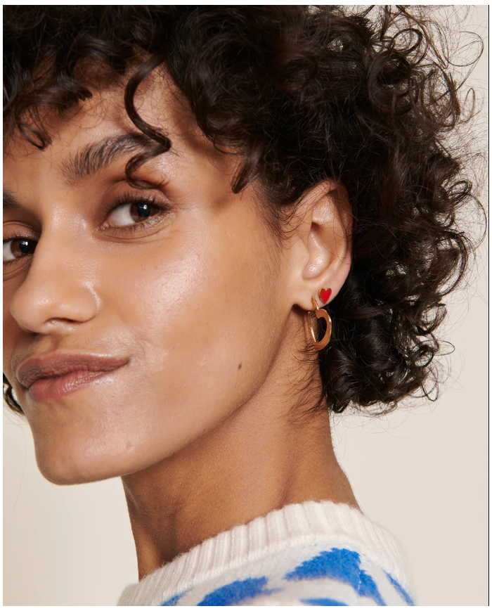 EMOI EMOI - Boucles d'oreilles - CELESTE - Coeur EMOI EMOI - Boucles d'oreilles - CELESTE - Coeur