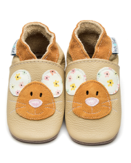 INCH BLUE - Chaussons anti-glisse - TEDDY CREAM