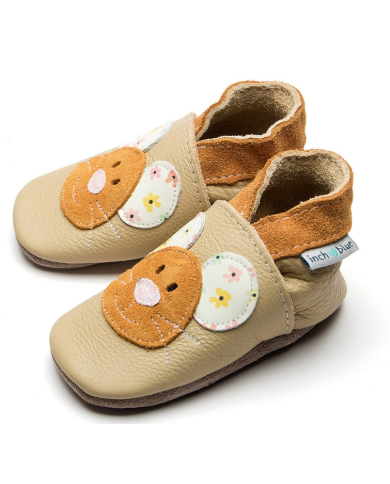 INCH BLUE - Chaussons anti-glisse - Souris crème
