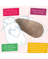 INCH BLUE - Chaussons anti-glisse - CHAT raisin