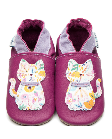 INCH BLUE - Chaussons anti-glisse - CHAT raisin