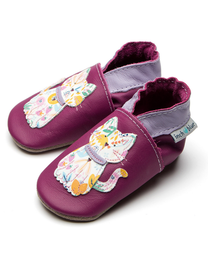 INCH BLUE - Chaussons anti-glisse - CHAT raisin