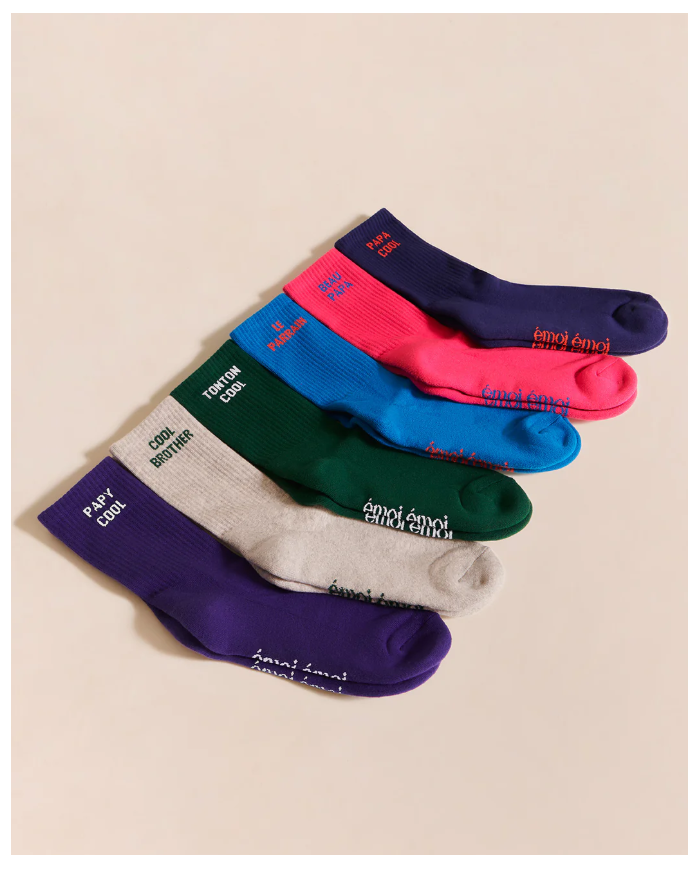 EMOI EMOI - Chaussettes adultes - Message au choix EMOI EMOI - Chaussettes adultes - Message au choix