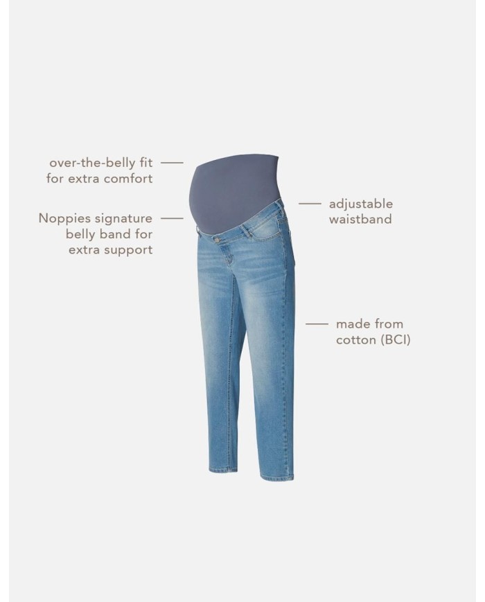 NOPPIES - Jeans de grossesse Mom Fit - AZUA - Vintage blue