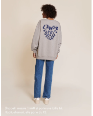 EMOI EMOI - Sweat unisexe - L'amour est déclaré - Gris EMOI EMOI - Sweat unisexe - L'amour est déclaré - Gris