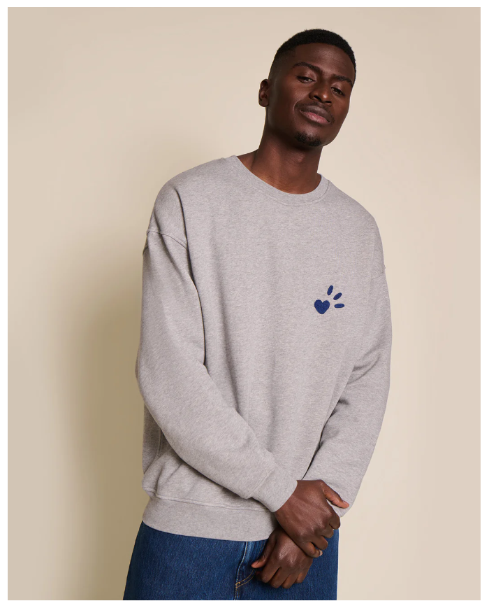 EMOI EMOI - Sweat unisexe - L'amour est déclaré - Gris EMOI EMOI - Sweat unisexe - L'amour est déclaré - Gris