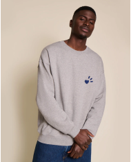 EMOI EMOI - Sweat unisexe - L'amour est déclaré - Gris EMOI EMOI - Sweat unisexe - L'amour est déclaré - Gris