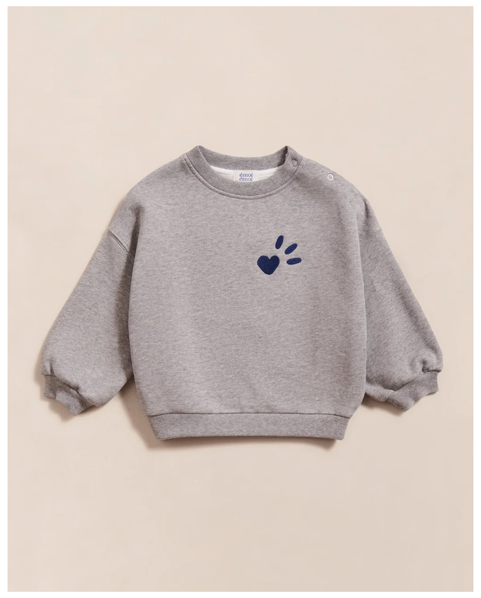 EMOI EMOI - Sweat enfant - L'amour est déclaré - Gris EMOI EMOI - Sweat enfant - L'amour est déclaré - Gris