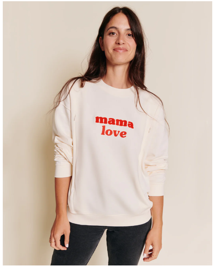 EMOI EMOI - Sweat d'allaitement - Mama Love EMOI EMOI - Sweat d'allaitement - Mama Love