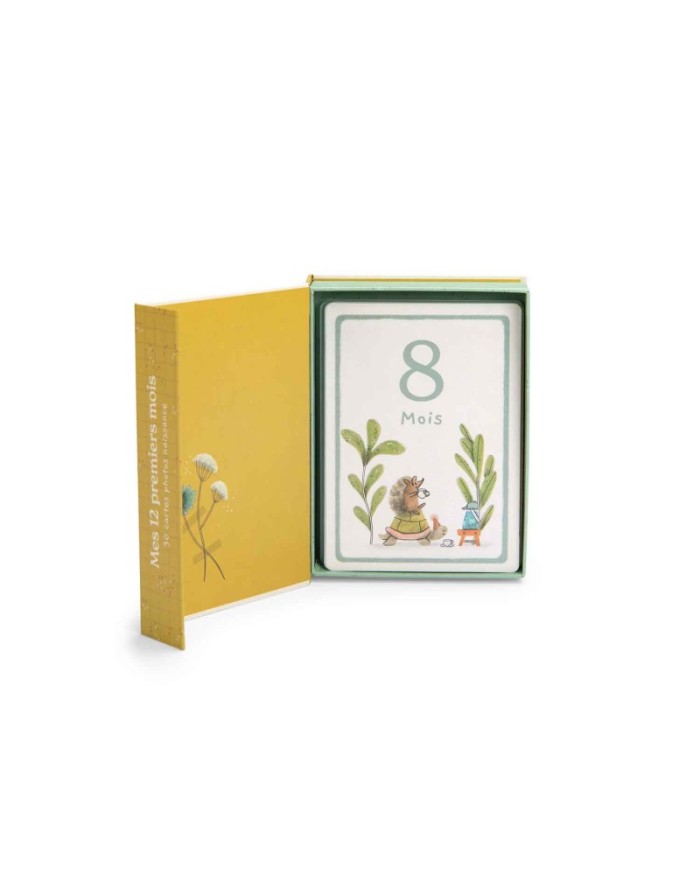 MOULIN ROTY - Cartes "Mes 12 premiers mois" - Trois petits lapins MOULIN ROTY - Cartes "Mes 12 premiers mois" - Trois petits lapins