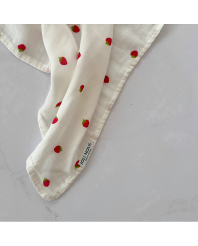 JOLI NOUS x L'Envie de Fraises - Lange XL - Fraises - Collection Exclusive