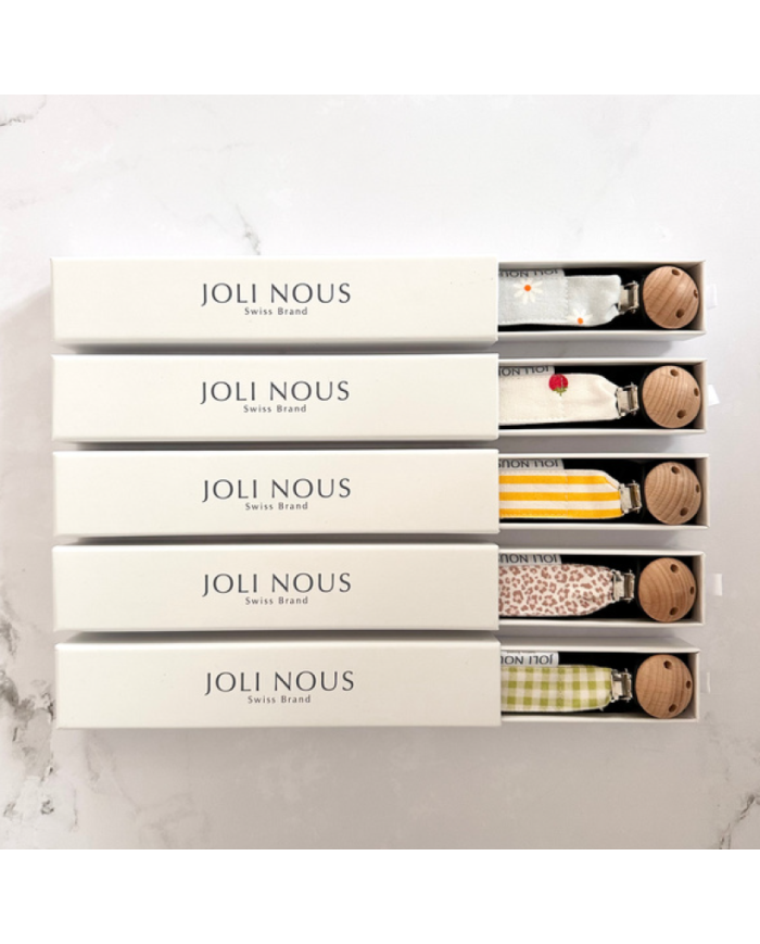 JOLI NOUS - Attaches-tétines - Motif au choix JOLI NOUS - Attaches-tétines - Motif au choix