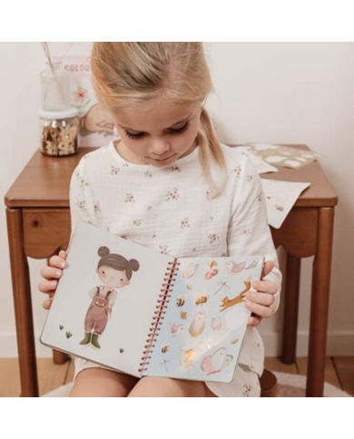 LITTLE DUTCH - Livre de cartes à gratter - Rosa & friends