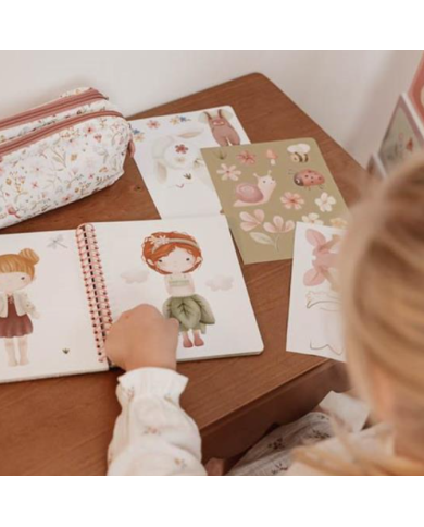 LITTLE DUTCH - Livre de cartes à gratter - Rosa & friends