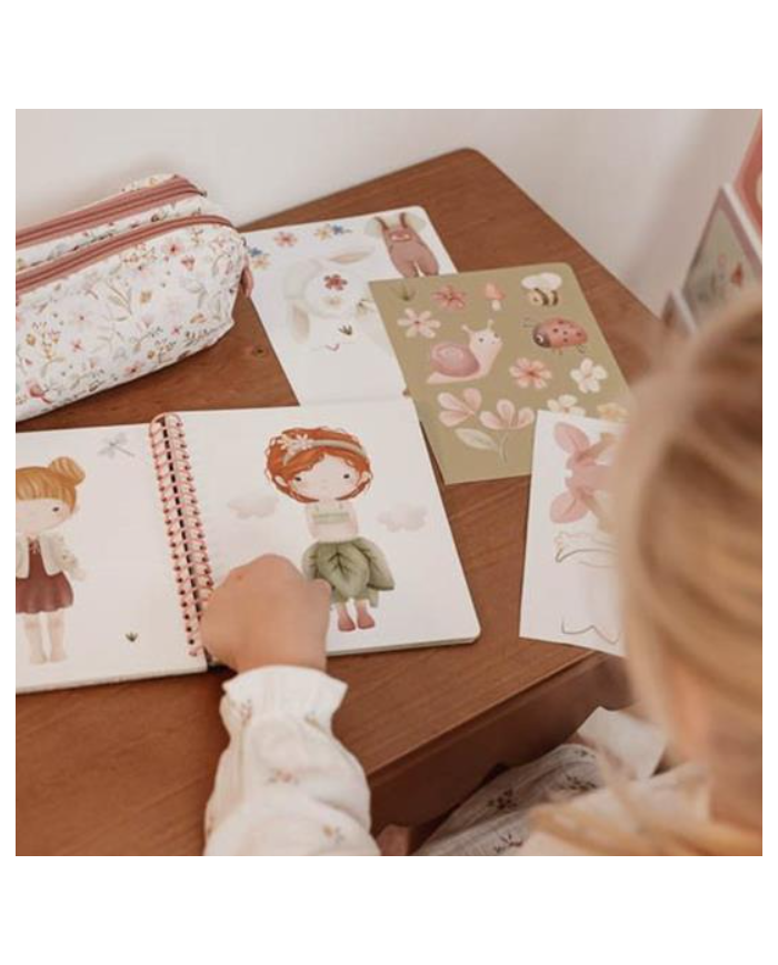 LITTLE DUTCH - Livre de cartes à gratter - Rosa & friends LITTLE DUTCH - Livre de cartes à gratter - Rosa & friends