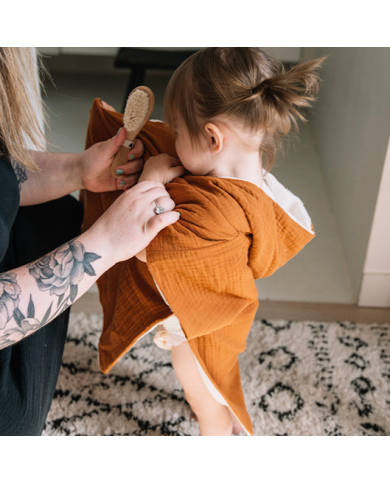 ATELIER WAGRAM - Poncho gaze - Caramel