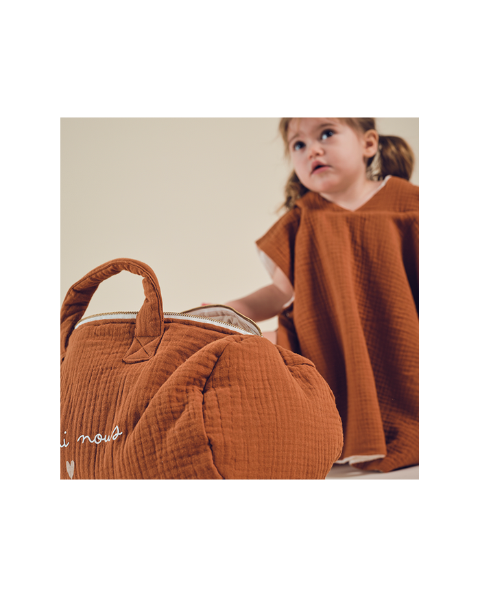 ATELIER WAGRAM - Poncho gaze - Caramel