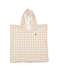 ATELIER WAGRAM - Poncho gaze - Carreaux