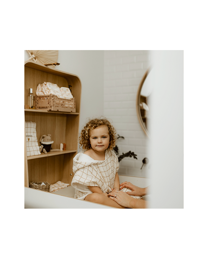 ATELIER WAGRAM - Poncho gaze - Carreaux