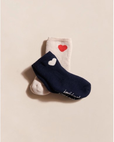 EMOI EMOI - Chaussettes bébé - Coeurs EMOI EMOI - Chaussettes bébé - Coeurs
