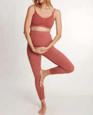 CACHE COEUR - Legging de grossesse Terracotta - ZOE CACHE COEUR - Legging de grossesse Terracotta - ZOE