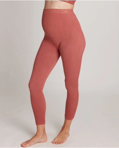 CACHE COEUR - Legging de grossesse Terracotta - ZOE CACHE COEUR - Legging de grossesse Terracotta - ZOE