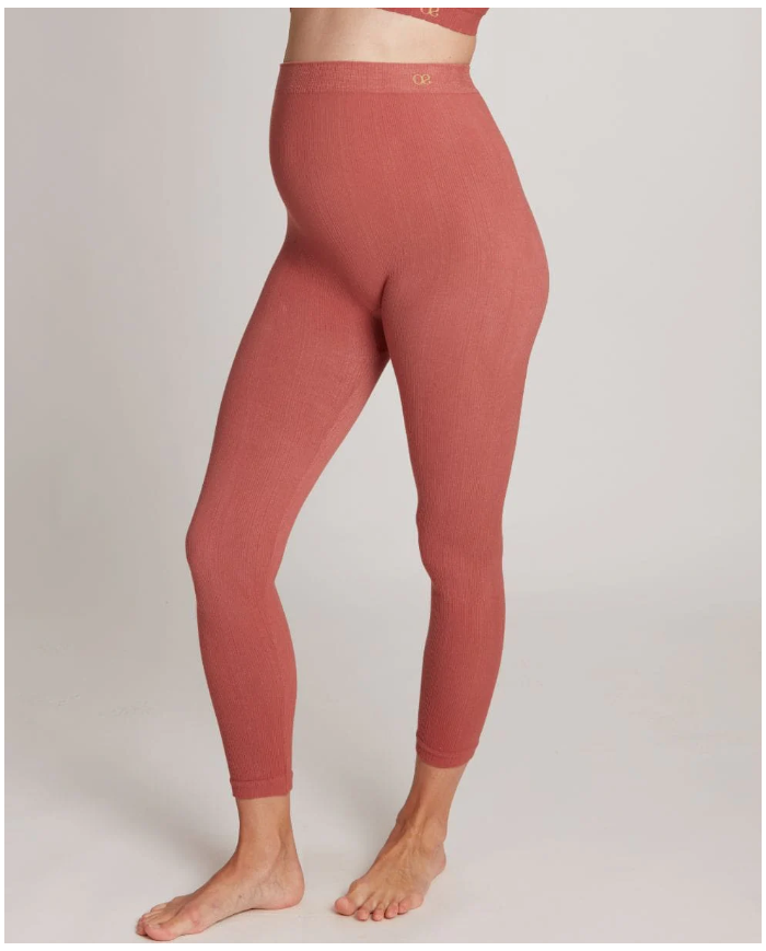 CACHE COEUR - Legging de grossesse Terracotta - ZOE CACHE COEUR - Legging de grossesse Terracotta - ZOE