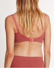 CACHE COEUR - Brassière de grossesse et allaitement Terracotta - ZOE