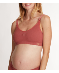 CACHE COEUR - Brassière de grossesse et allaitement CACHE COEUR - Legging de grossesse Terracotta - ZOE- ZOE CACHE COEUR - Brassière de grossesse et allaitement CACHE COEUR - Legging de grossesse Terracotta - ZOE- ZOE