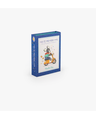 MOULIN ROTY - Cartes "Mes 12 premiers mois" - Puce et Pilou