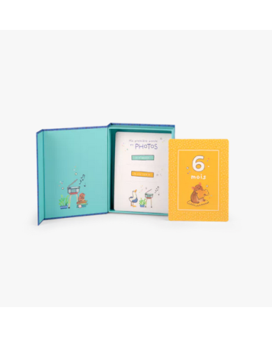 MOULIN ROTY - Cartes "Mes 12 premiers mois" - Puce et Pilou