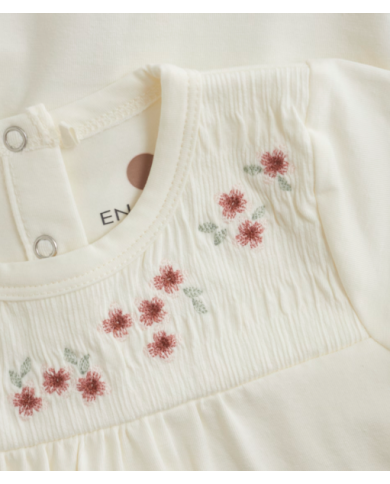 EN FANT - Body à broderie - Fleurs