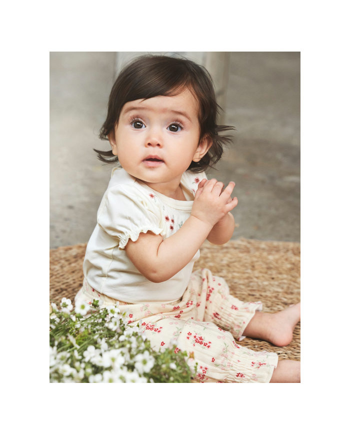 copy of EN FANT - T-shirt blanc à volants - Egret