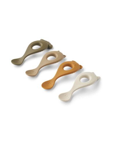LIEWOOD - Set de cuillères en silicone - LIVA
