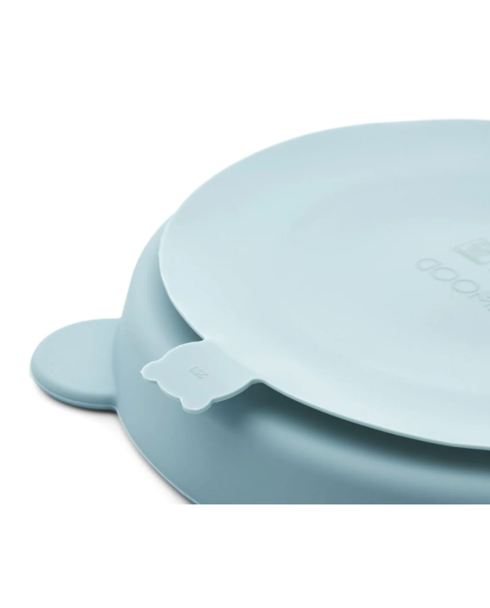 LIEWOOD - Assiettes à compartiments et ventouses - Sea Blue
