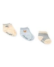 LITTLE DUTCH - Moufles de naissance - Stone Blue
