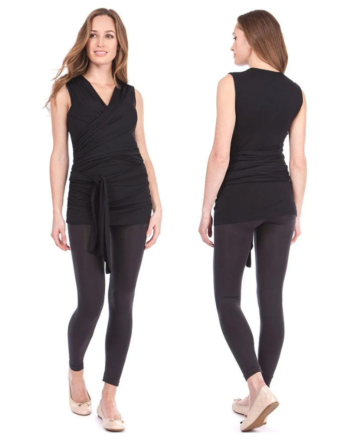 SERAPHINE - Top peau à peau sans manches - WINIFRID - Noir