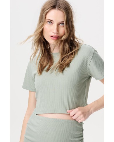 NOPPIES - T-shirt de grossesse et allaitement - LELA - Green iceberg NOPPIES - T-shirt de grossesse et allaitement - LELA - Green iceberg