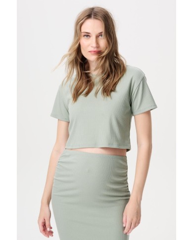 NOPPIES - T-shirt de grossesse et allaitement - LELA - Green iceberg