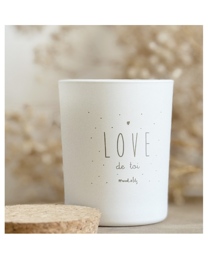 MARCEL ET LILY - Bougie à message - 140gr